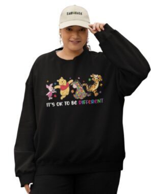 It's Ok To Be Different| Crewneck Sweatshirt| Black
