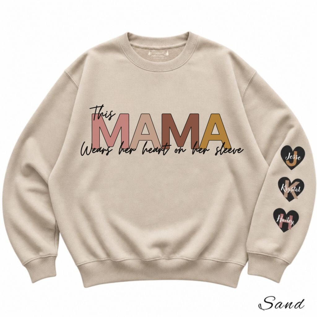 Heart on Her Sleeve Crewneck