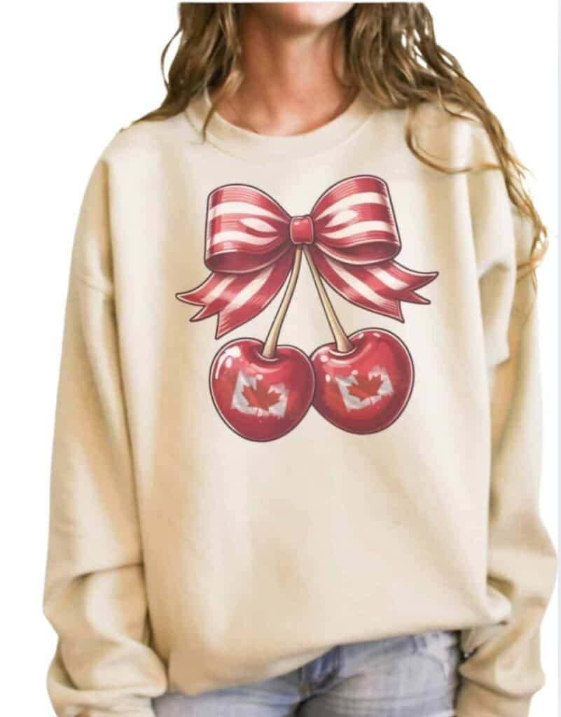 Canada Cherries Comfort Crewneck