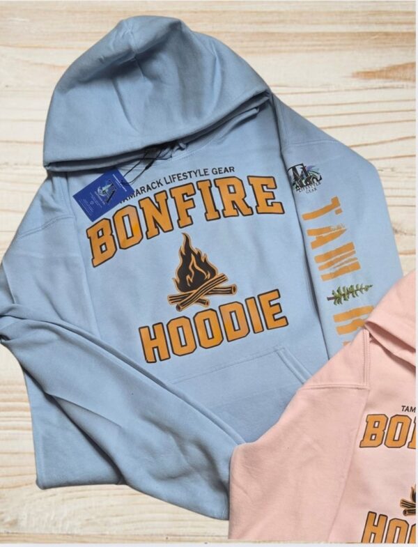 This Is My Bonfire Hoodie| Hooded Sweatshirt| Light Blue - Image 2