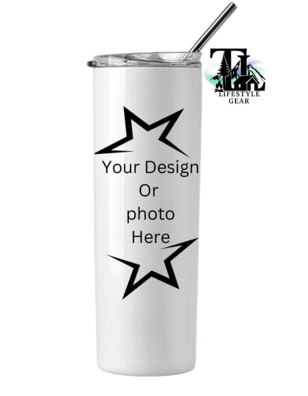Promotional Business Logo Tumbler| White With Logo - Image 2