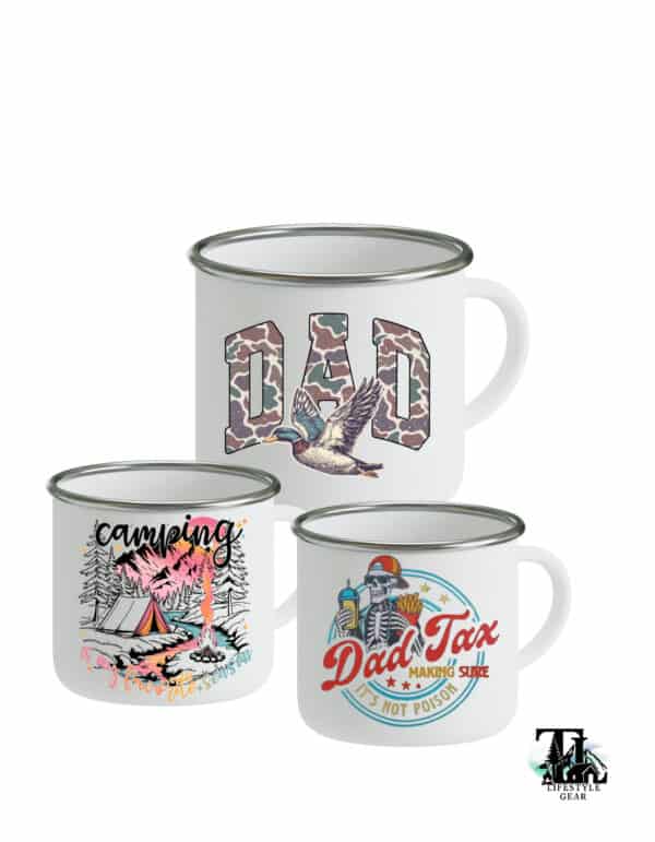 Personalized Tin Camping Mug| Custom Photo Gift