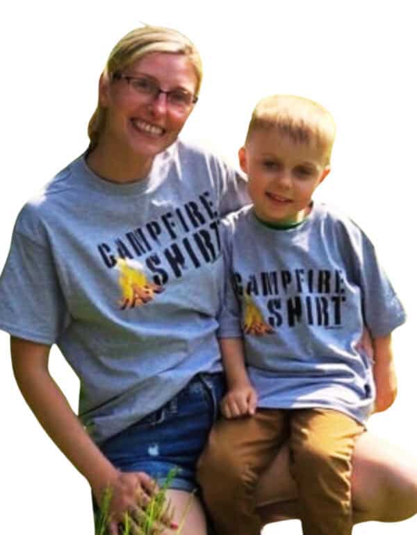Campfire Shirt| Gold Soft Touch Jersey Tee| Adult - Image 3