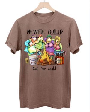 Newfie Boilup Got Er Scald| Comfort Colors Tee| Espresso