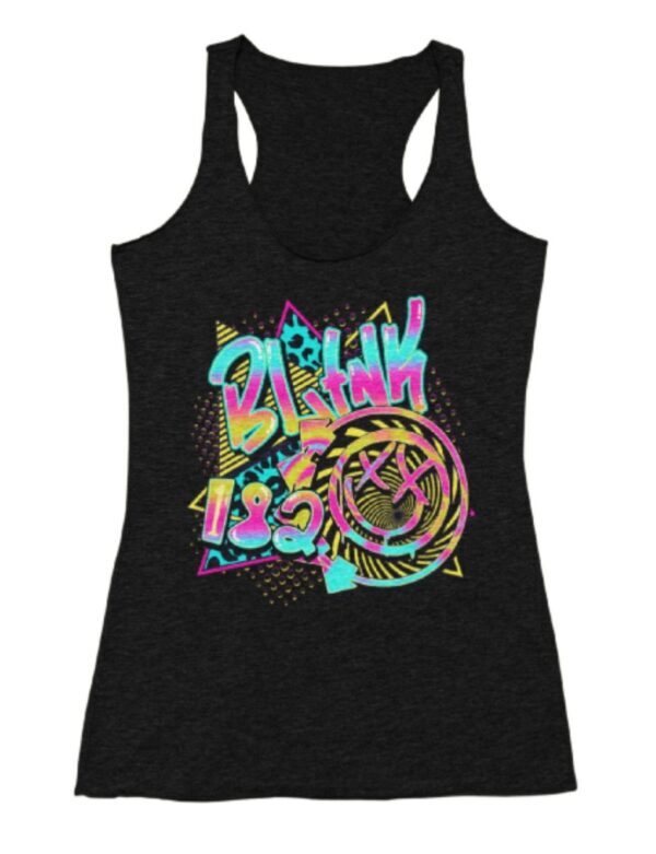Blink 182 Retro 90s| Racerback Tank| Black