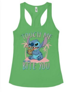 Touch Me and I Will Bite You| Next Level Tank| Kelly Green