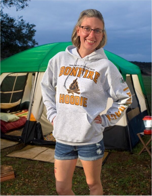 This Is My Bonfire Hoodie| Hooded Sweatshirt| Ash Grey - Image 2