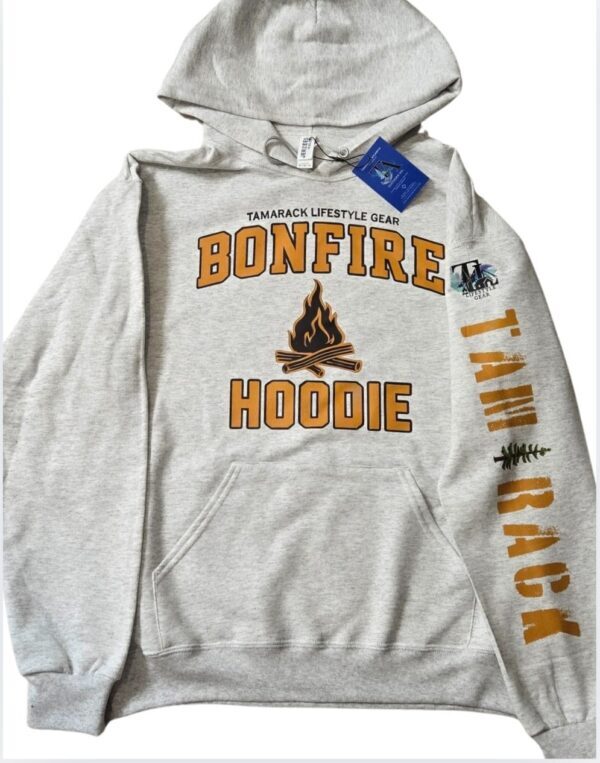This Is My Bonfire Hoodie| Hooded Sweatshirt| Ash Grey - Image 3