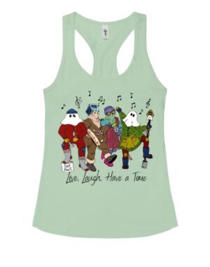 Newfoundland Mummer Live Laugh Have A Time| Racerback Tank| Mint