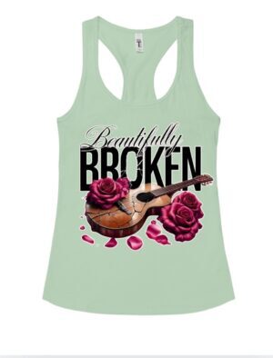 Beautifully Broken Guitar Style| Racerback Tank