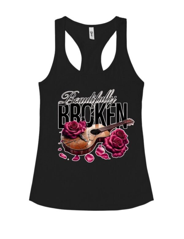 Beautifully Broken Guitar Style| Racerback Tank - Image 5