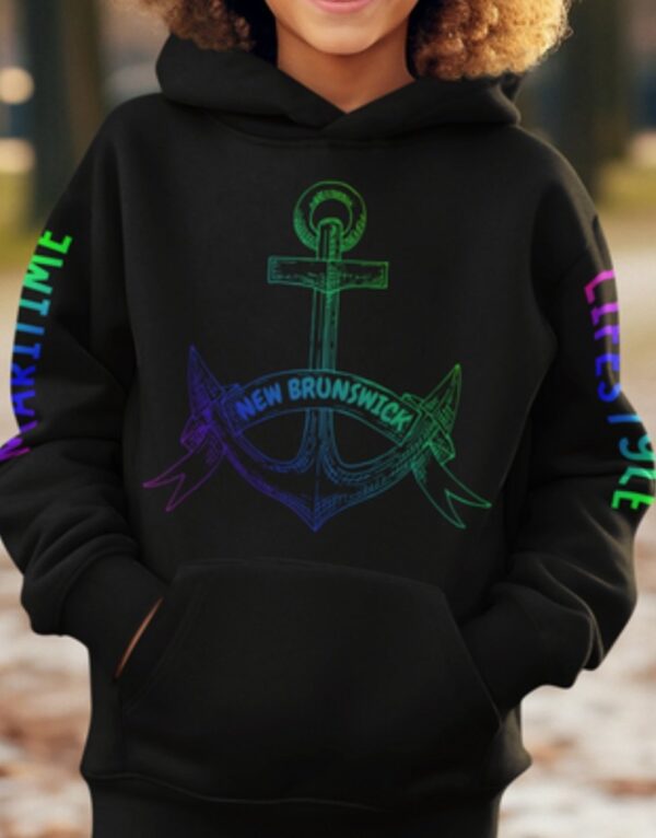 Youth New Brunswick Colormix Maritime Lifestyle| Hooded Sweatshirt - Image 4