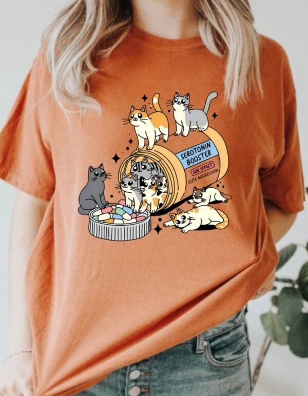 Serotonin Booster Kittens| Comfort Colors Tee| Yam