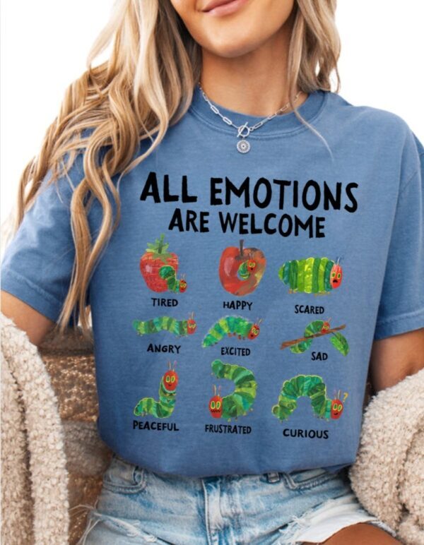 All Emotions Are Welcome| Comfort Colors Tee| Blue Denim
