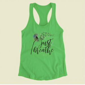 Just Breathe| Next Level Tank| Kelly Green
