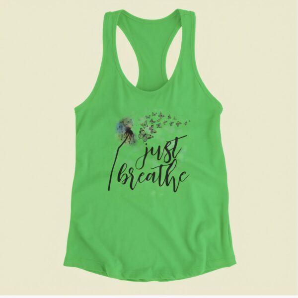 Just Breathe| Next Level Tank| Kelly Green