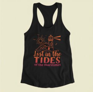 Lost In The Tides Of The Maritimes| Next Level Tank| Black