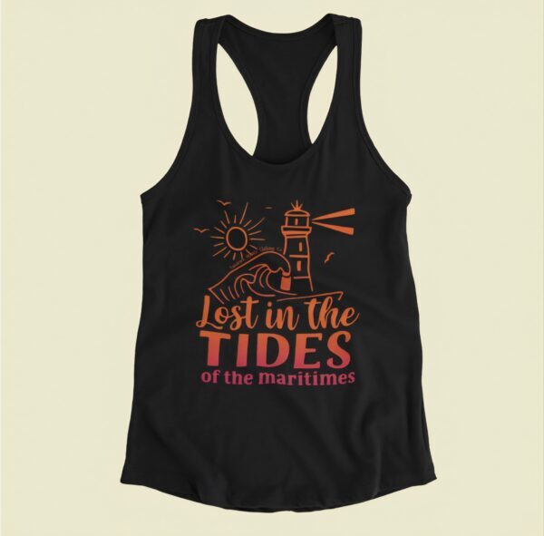 Lost In The Tides Of The Maritimes| Next Level Tank| Black