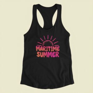 Maritime Summer| Next Level Tank| Black