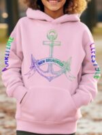 Youth Anchored To Home Colormix Comfort Hoodie - Image 6