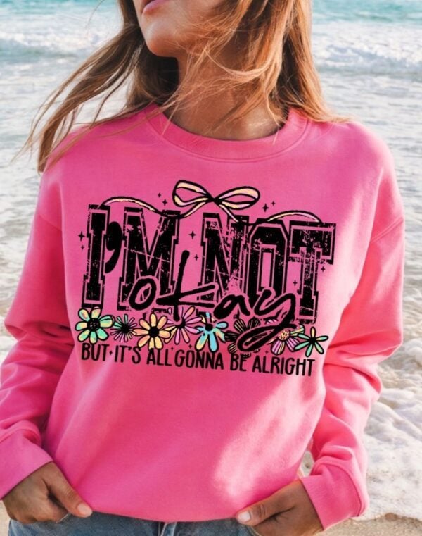 Im Not Ok Its Alright| Crewneck Sweatshirt