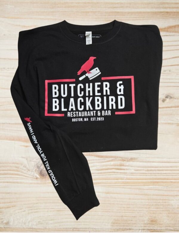 Smut Book Blackbird Restaraunt and Bar| Long Sleeved Bella Canvas Shirt - Image 3