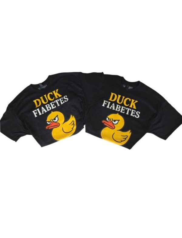 Duck Fiabetes| Gildan Tee| Black - Image 2