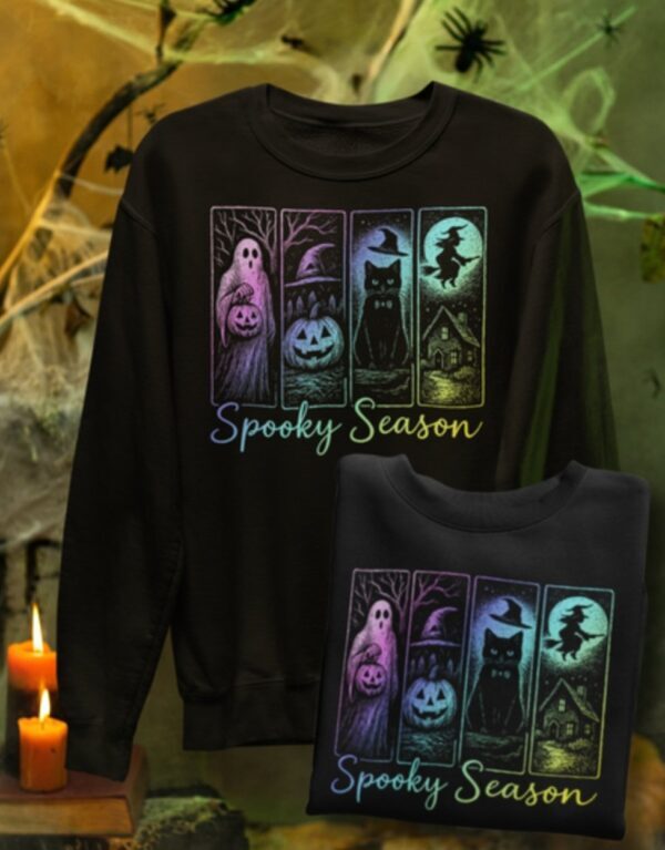 Preorder-Spooky Season|Crewneck Sweatshirt| Black