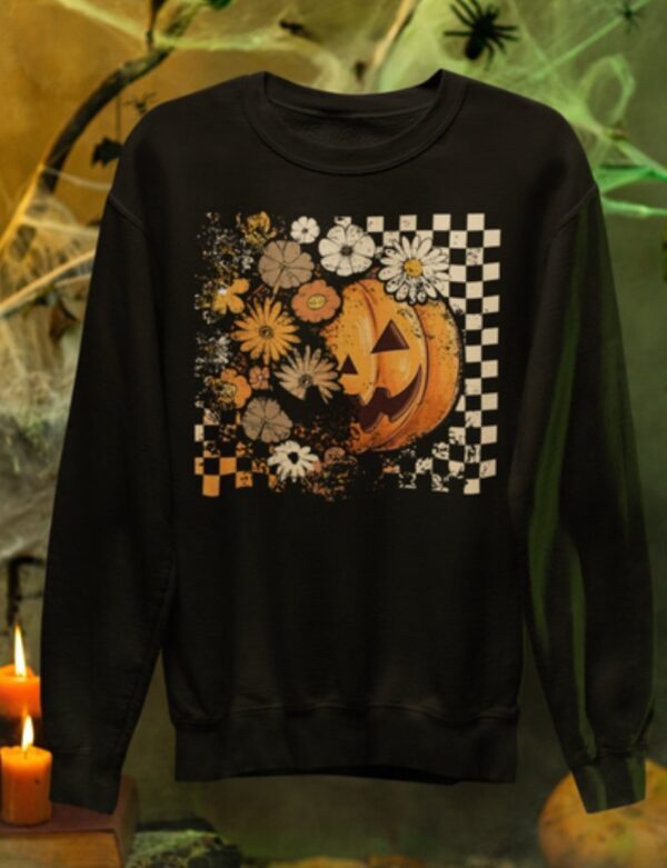 Pre-Order-Boho Pumpkin| Crewneck Sweatshirt| Black