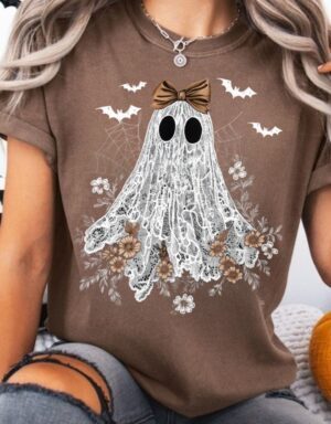 Pre-Order-Lacey Ghost| Comfort Colors Tee| Espresso