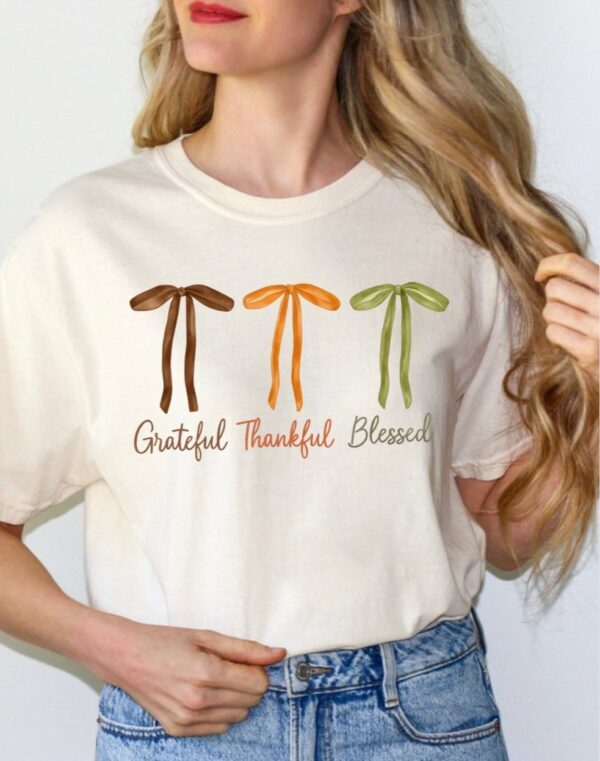 Pre-Order-Grateful Thankful Blessed|Comfort Colors Tee| Ivory