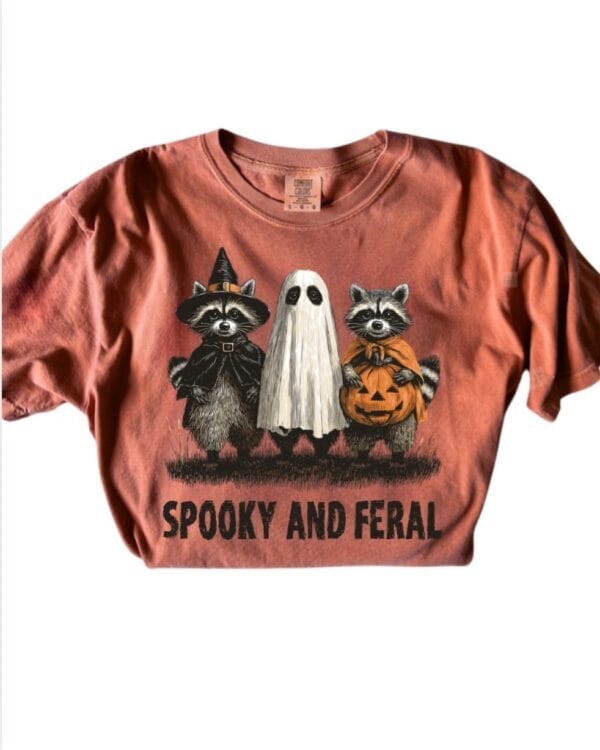 Pre-Order-Spooky and Feral| Comfort Colors Tee| Yam