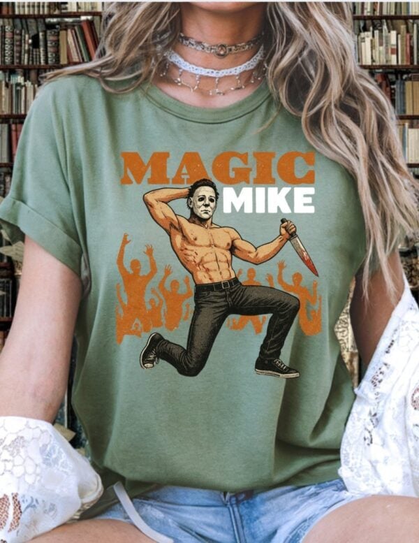 Pre-Order-Magic Mike Myers| Comfort Colors Tee| Moss