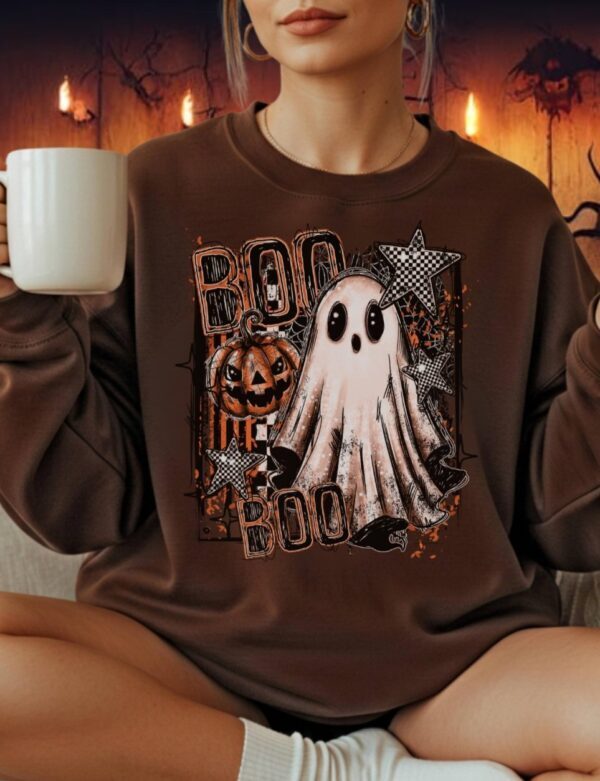 Pre-Order-Boo| Crewneck Sweatshirt| Dark Chocolate