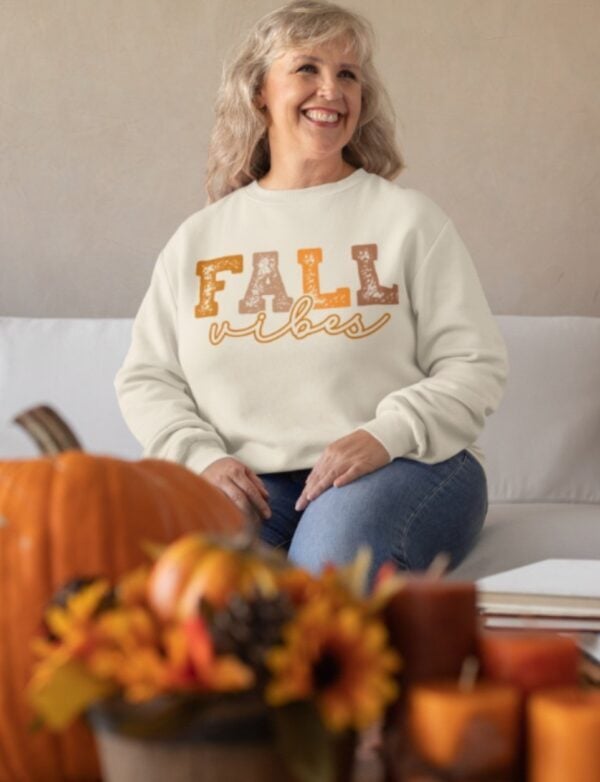 Pre-Order Fall Vibes| Crewneck Sweatshirt - Image 2