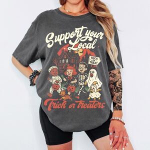 Pre-Order-Support Your Local Trick Or Treaters| Comfort Colors Tee| Pepper