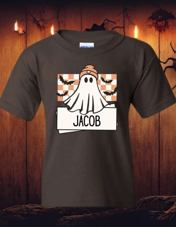 Pre-Order-Boys Youth Custom Ghost| Gildan Tee - Image 2