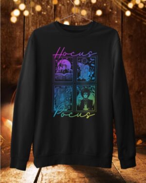 Pre-Order-Hocus Pocus Iridescent| Crewneck Sweatshirt| Black