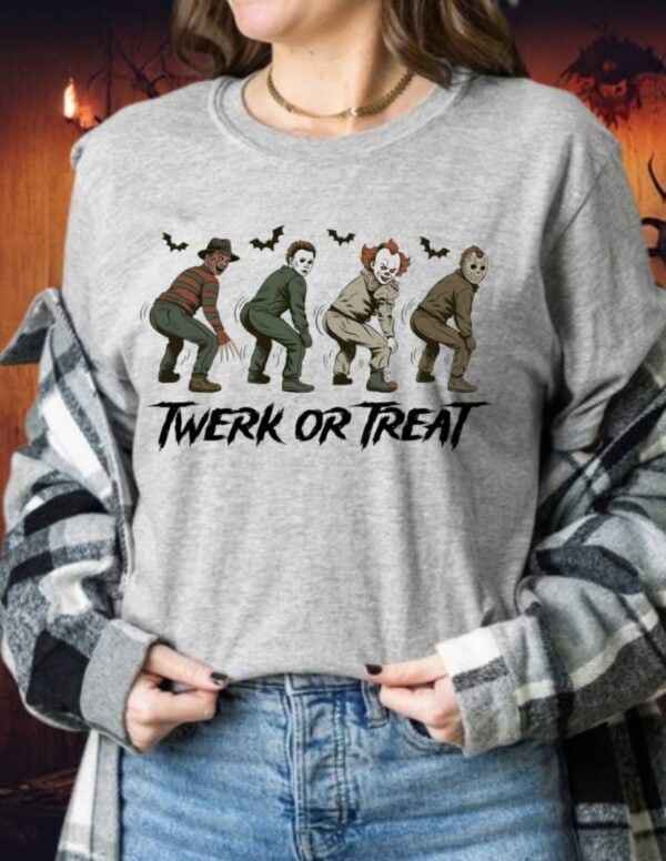 Pre-Order-Twerk or Treat| Gildan Tee| Sport Grey