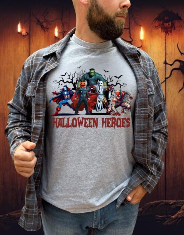 Pre-Order-Halloween Heroes| Gildan Tee| Sport Grey