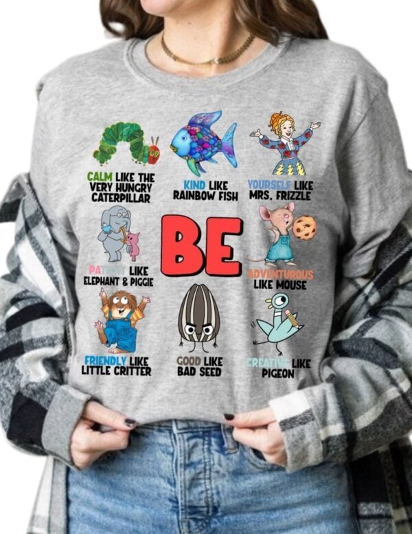 Be-Positive Affirmation Characters| Gildan Tee