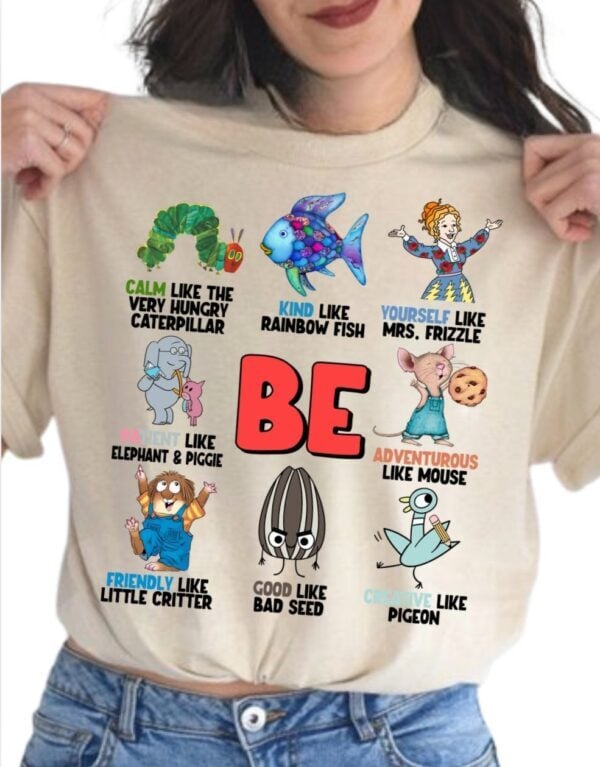 Be-Positive Affirmation Characters| Gildan Tee - Image 2