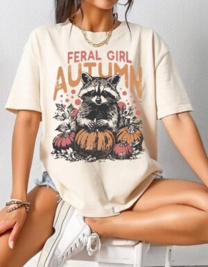 Pre-Order Feral Girl Autumn| Comfort Colors Tee| Ivory