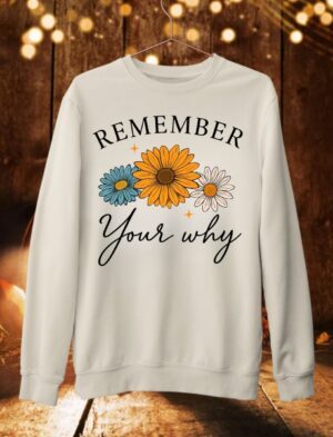 Remember Your Why| Crewneck Sweatshirt| Sand