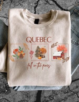 Pre-Order Quebec Fall| Crewneck Sweatshirt| Sand