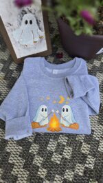 Campfire Ghosties Youth Crewneck - Image 3