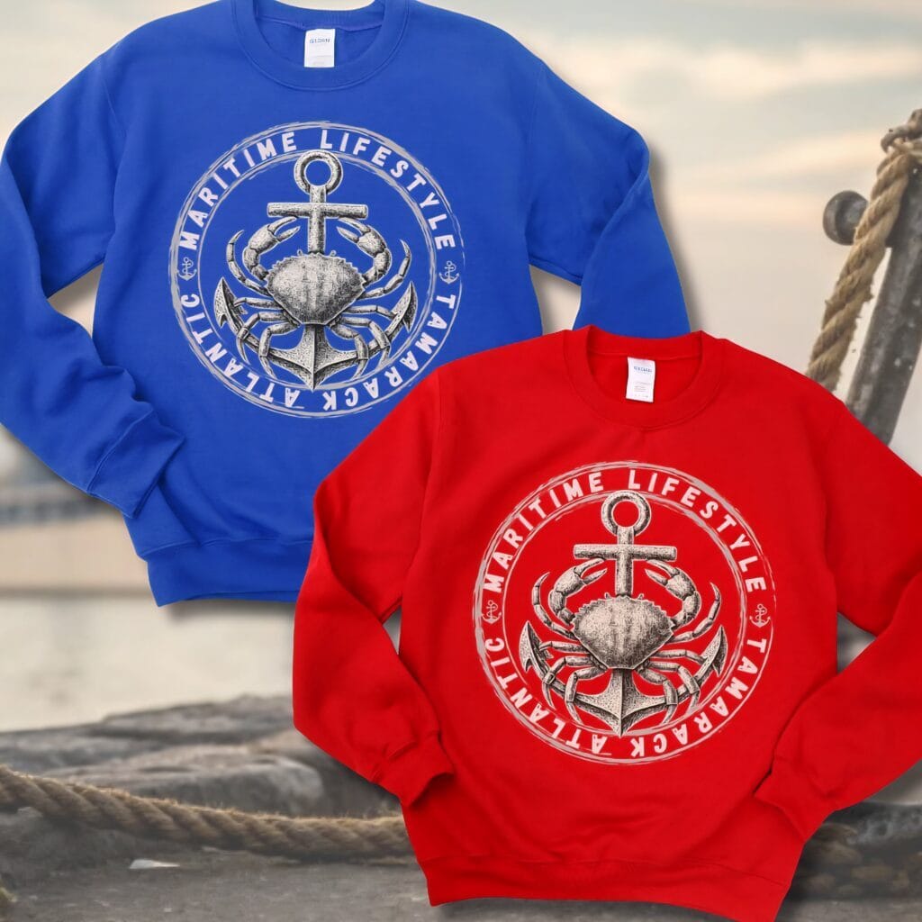 Coastal Crab Comfort Crewneck