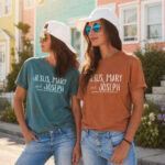 Jesus Mary and Joseph Comfort Tee - Image 2