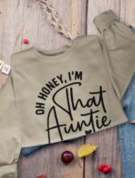 Oh Honey I’m That Auntie Comfort Crewneck - Image 2