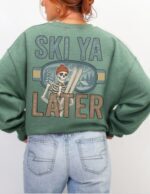 Skeleton Ski Lodge Comfort Sweatshirt - Image 7